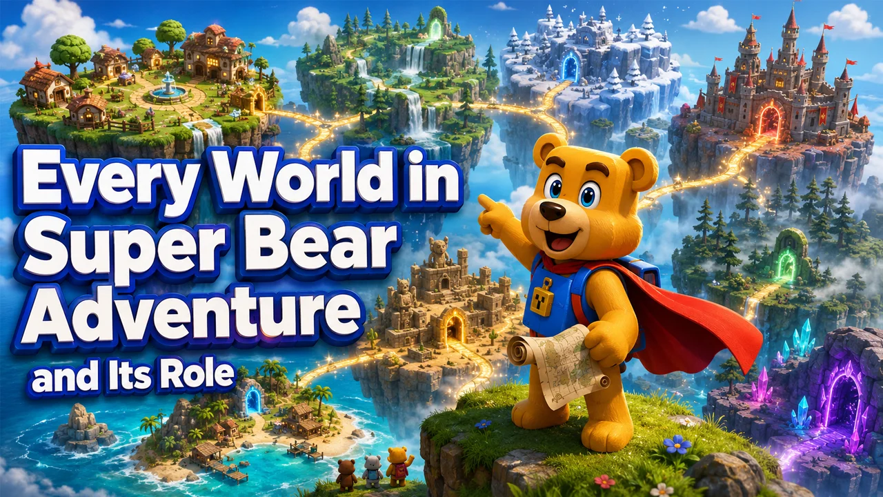 Every World in Super Bear Adventure and Its Role