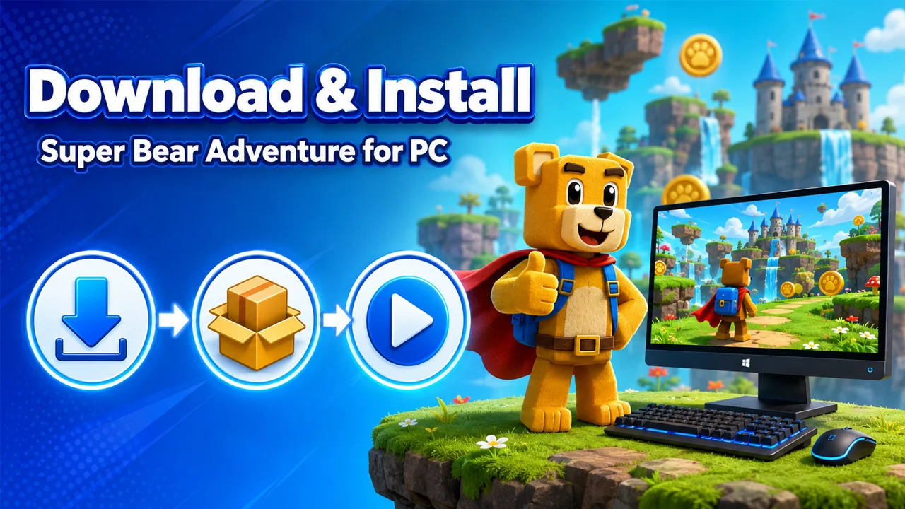 How to Download and Install Super Bear Adventure for PC