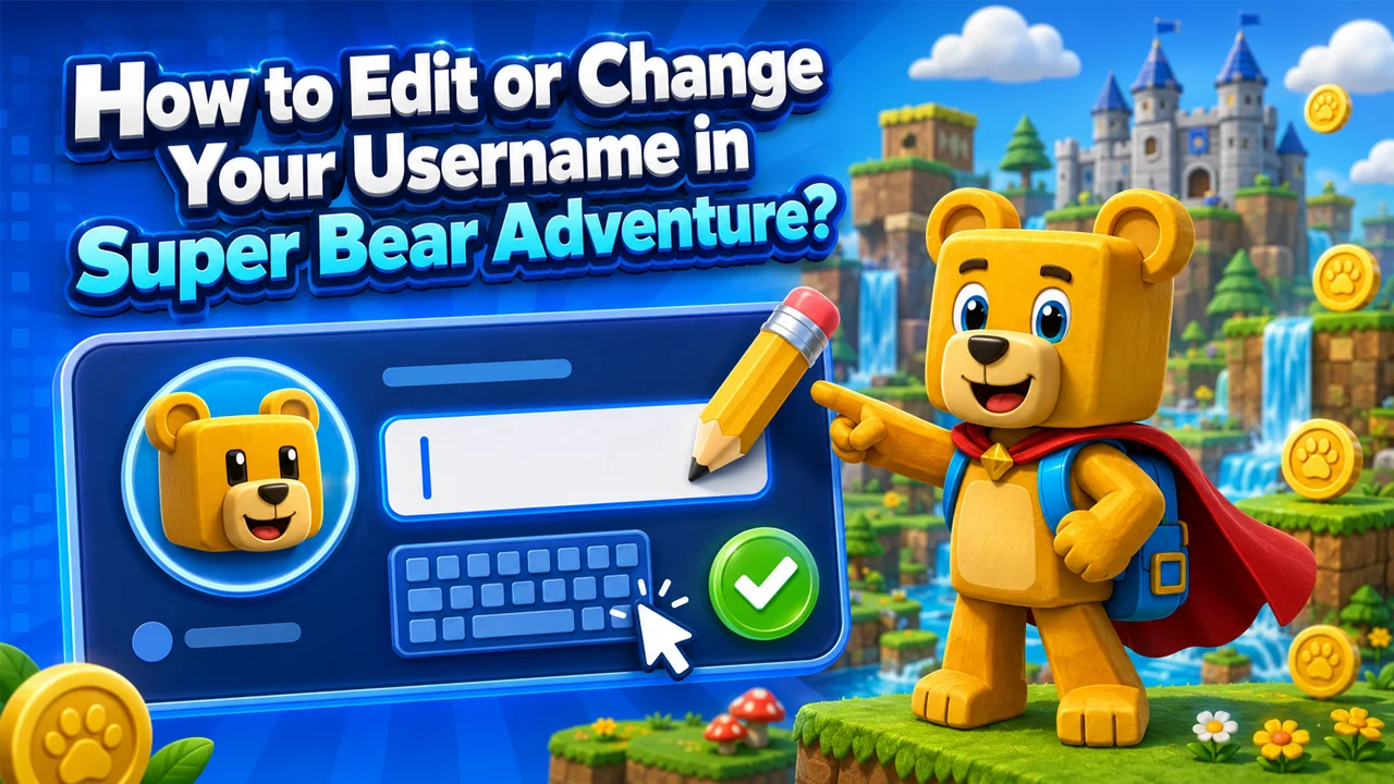 How to Edit or Change Your Username in Super Bear Adventure