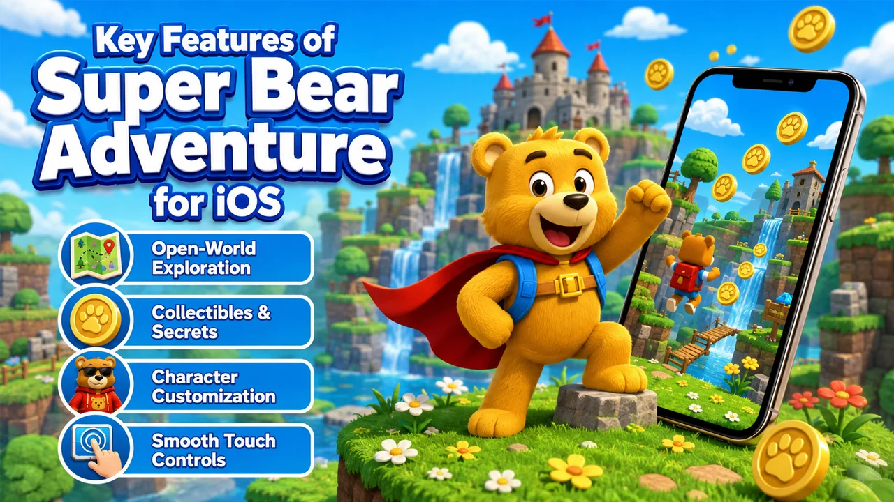 Key Features of Super Bear Adventure for iOS